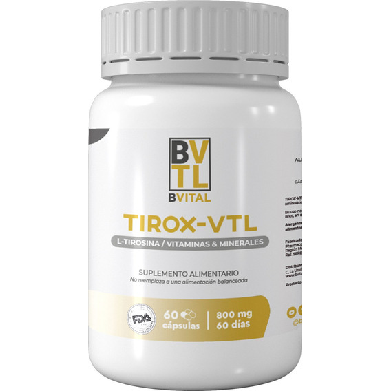 Tirox-vital - Vit + Minerales + Fitonutrientes / 60 Cápsulas Sabor Sin Sabor