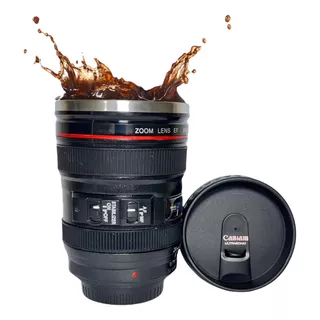 Copo Caneca Térmica Lente De Câmera Fotográfica 400ml