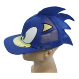 Gorro Sonic 3d Azul Ajustable Importado