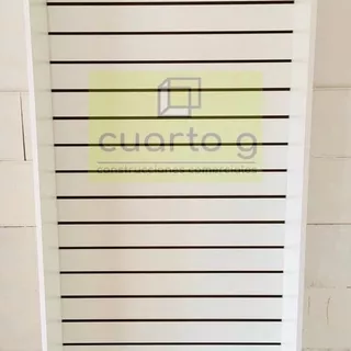 Estante Exhibidor Panel Ranurado 50x180 Melamina