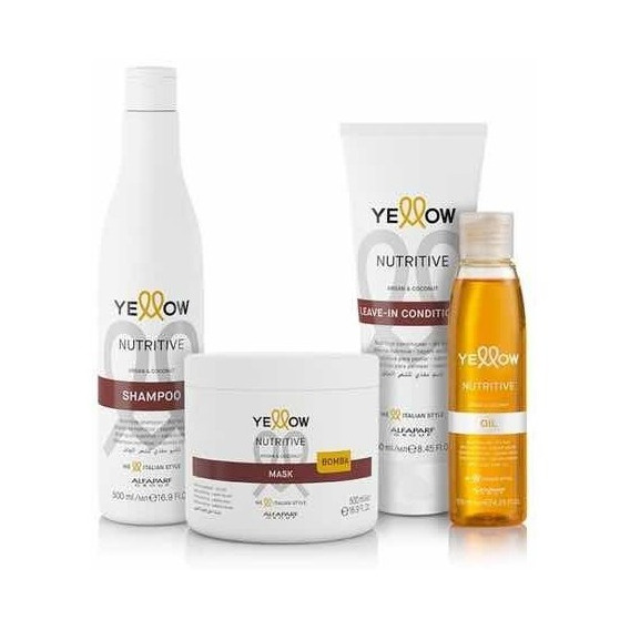 Kit Nutritive Yellow, Shampoo, Mask, Leave In Cond Y Aceite