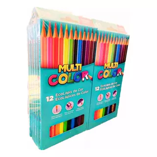 Lápis De Cor Multicolor Faber Castell Escolar 12 Cores Cor Da Marcação Colorido Pct C/12