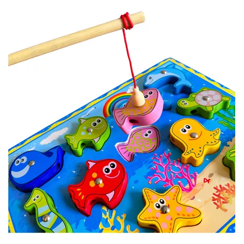Juguete de apilable de juego educativo Vmp Pesca Magnética color colorido  con 15 piezas