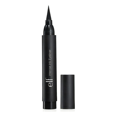 Delineador de ojos fibra E.L.F. Cosmetics Intense Ink Eyeliner color blackest black