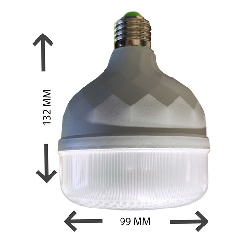 Foco Led 30w = 300w Incandescentes Super Brillante E27 Color De La Luz Luz Fria 6500k Mica Facetada