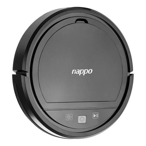 Aspiradora Robot Nappo 3 Modos De Limpieza Sensores Color Negro