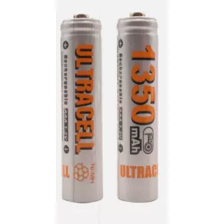 2 Pilas Recargables Triple Aaa Baterias De 1350 Mah