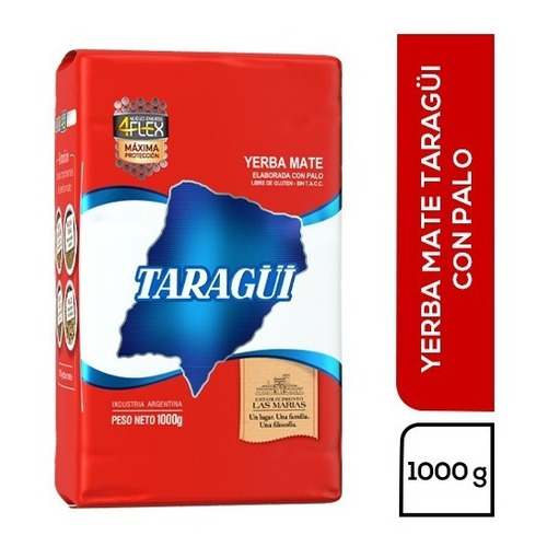 Yerba Mate Taragui 4flex 1kg