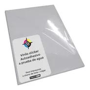 Vinilo Sticker Blanco A4 Inkjet 10 Hojas A Prueba De Agua