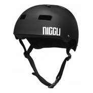 Capacete Niggli Profissional Preto Fosco - Patins Bike Skate