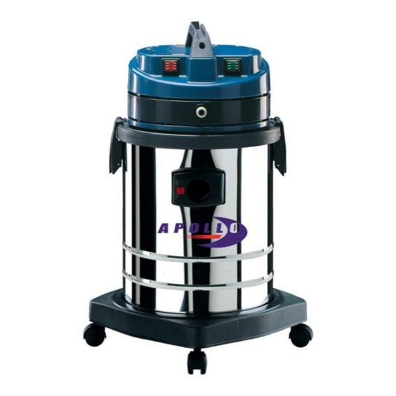 Aspiradora lavadora industrial De tacho Apollo Rio 35L  acero inoxidable, azul y negra 