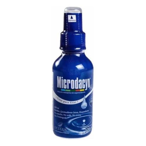 Microdacyn60 Solución 120ml Spray Antiséptico Desinfectante