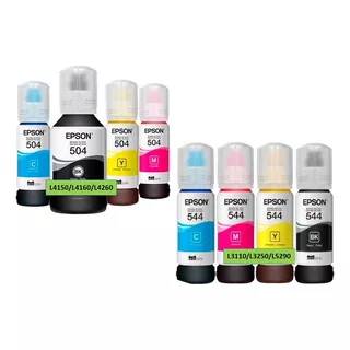 Tinta  Epson 504/544 Kit 4 Colores L4150, L4160 Inc Iva