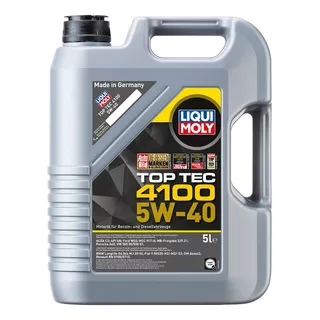 Óleo De Motor Liqui Moly Sintético 5w-40 Para Carros, Picapes E Suvs