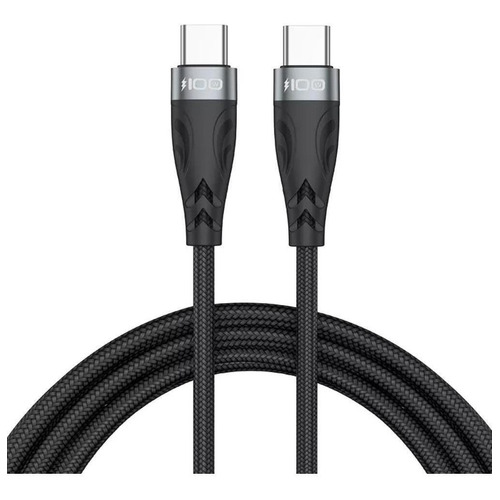 Cable Usb-c 100w Mallado Para Celulares, Tablet Amitosai 1mt Color Negro