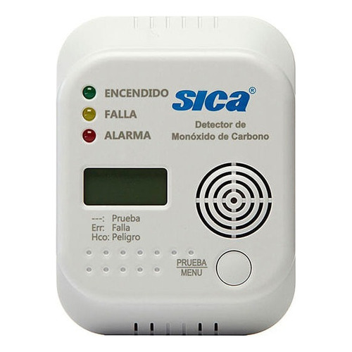 Detector Co A Pilas Con display Sica 376013 Blanco