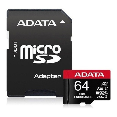 Memoria Adata Micro Sd Sdxc 64gb Cl10 V30 A2 High Endurance
