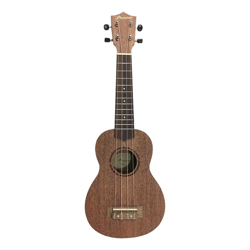 Ukulele Soprano Bamboo Bu-21 Mahogany Con Funda Ukelele Color Marrón