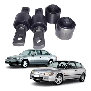 Kit Bucha Braço Gravata  Superior Suspensão Traseira Regulagem Cambagem  Honda Civic 92 93 94 95 96 97 98 99 00 Axios 