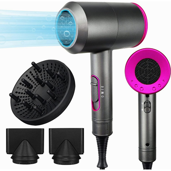 Secador De Pelo De Iones Negativos Cuidado Del Cabello 1800w Color Purpura