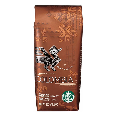 Café En Grano Starbucks Colombia 250 Grs Medio Tostado