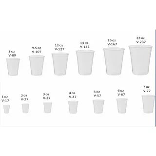 Caja De Vasos 77 7 Onzas 2500 Unid Maxiplast Llanos Arcoiris