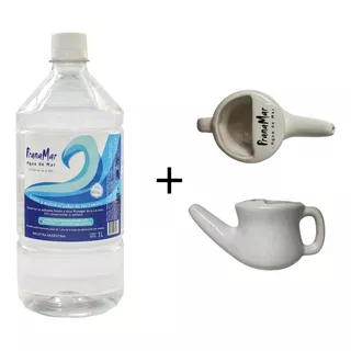 Agua De Litro Pranamar Sabor A Mar + Lota Nasal 