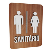 Placa Banheiro Masculino Feminino Hotel Shopping Restaurante