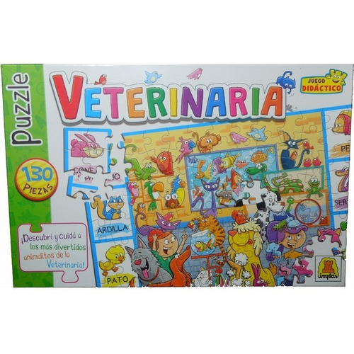 Puzzle Didáctico Veterinaria 130 Piezas Implás