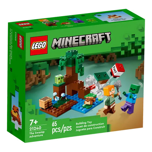 La Aventura En El Pantano Lego Minecraft Cantidad De Piezas 65
