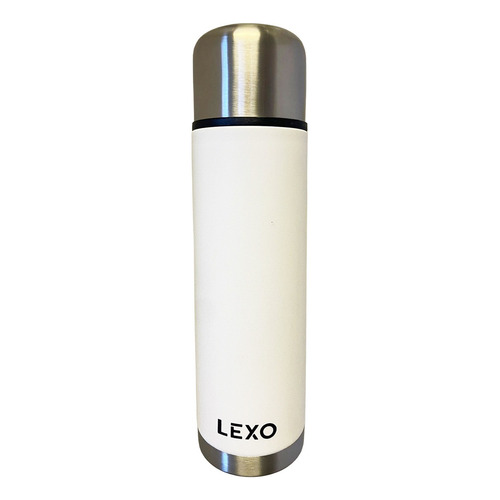 Termo Lexo 1lt. Con Pico Flamingo Acero Frio/calor 24 Y 12hs Color Blanco