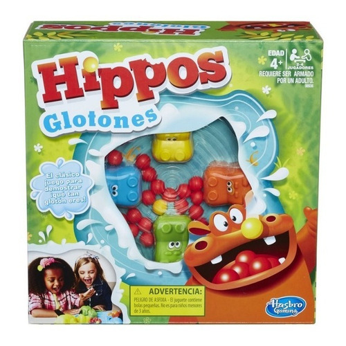 Juego De Mesa Hasbro Gaming Hippos Glotones 4