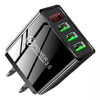 Cargador Adaptador Carga Rapida  X 3 Puertos Usb Qc 3.0  20w