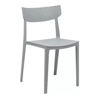 Silla De Comedor Rossi Rio, Estructura Color Gris, 1 Unidad