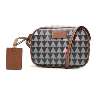 Bolsa Schutz Tiracolo Kate New Triangle - 500150515 Cor Preto Cor Da Correia De Ombro Marrom