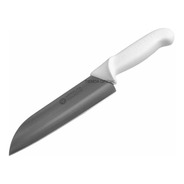 Cuchillo Arbolito Santoku Acero Inox Hoja De 17,5cm Blanco