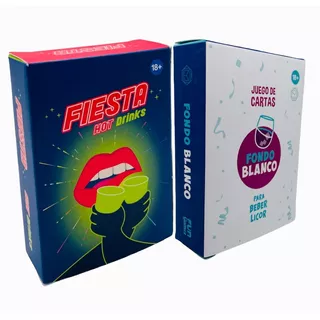 Combo Juego Cartas Fiesta Hot Drinks & Fondo Blanco