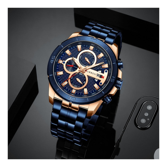 Reloj Para Hombre Curren Krec6003 Azul