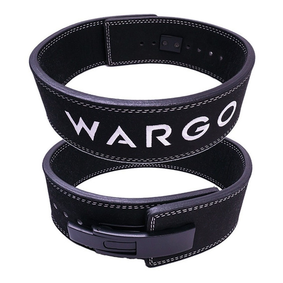 Cinturon Palanca Wargo Negro Cuero 10 Mm Powerlifting Gym