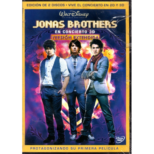 Jonas Brothers Concierto 3d Version Extendida Pelicula Dvd