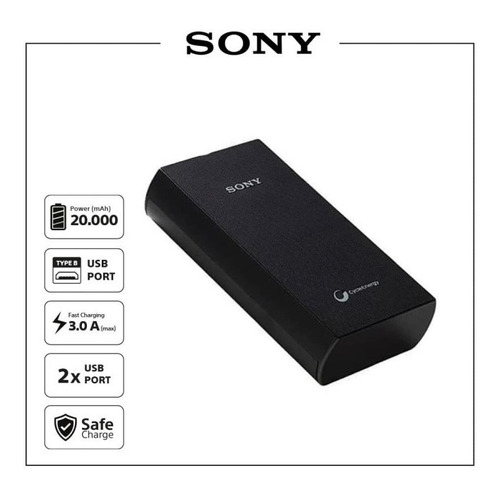 Sony Power Bank 20000 Mah 4 Puertos Usb For Eayllu