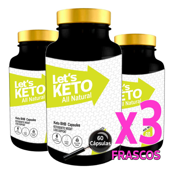 Let´s Keto X 3 Unidades. Lo Mas Nuevo De Keto