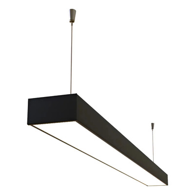 Colgante Led Line Negro Cct Moderno Oficina Estudio 32w Cct