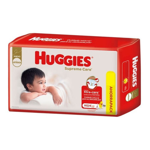 Huggies Supreme Care pañales sin género XG 