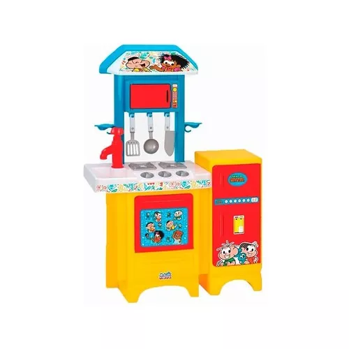 Kit Cozinha Infantil Fogão Jogo de Panela Comida Prato 20pç