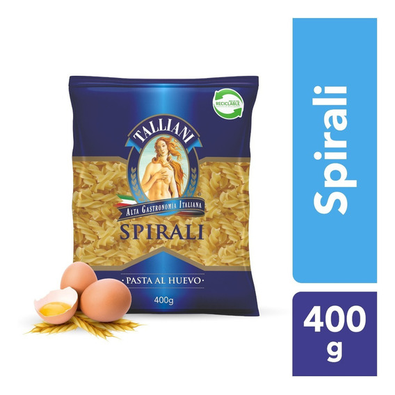 Pasta Espirales Al Huevo Talliani 400 G