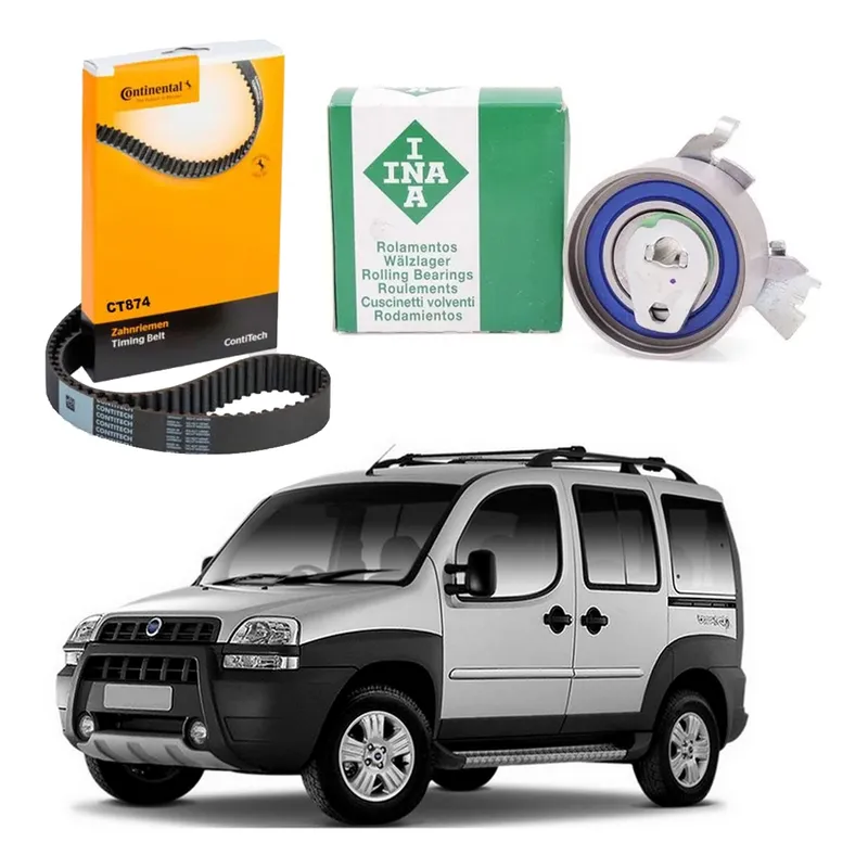 Kit Correia Dentada Tensor Doblo Adventure 1.8 8v 2005 A 2010