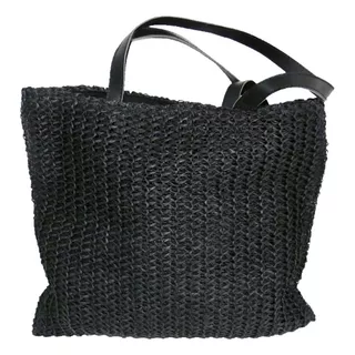 Bolso Cartera De Rafia Negro O Gris Playa Envío Gratis- Form