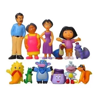 Dora A Aventureira Miniaturas 12pcs Desenho Botas Amigos