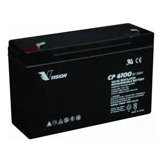 Bateria Vision Cp6100 6v 10ah Para Autitos Juguetes Coches